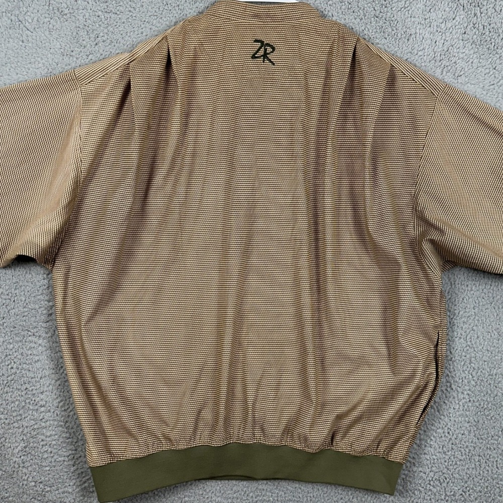 Zero Restriction Golf Jacket Pullover Men Xl Tan … - image 3